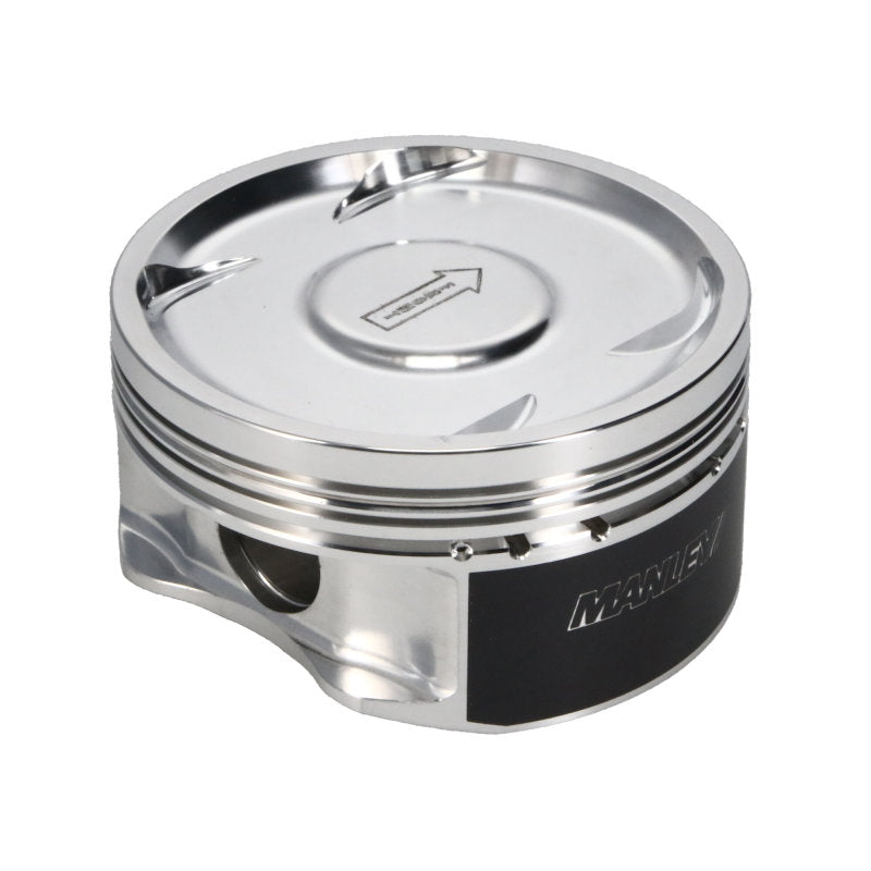 Manley 75mm DE-STROKED 99.75mm +.25mm Bore 8.5:1 Dish Piston Set w/ Rings - 2004-2021 Subaru STi (EJ257)