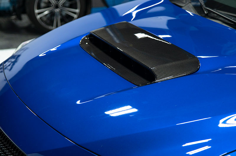 OLM LE Carbon Fiber Hood Scoop Cover - 2022+ WRX