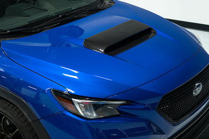 OLM LE Carbon Fiber Hood Scoop Cover - 2022+ WRX