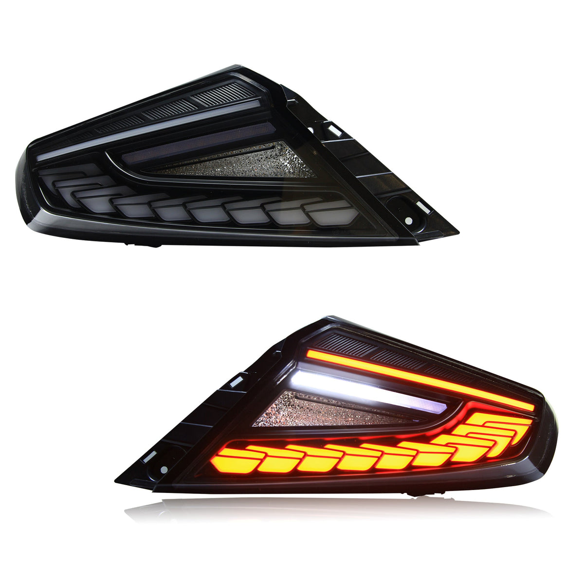 OLM Phantom-Spec LED Taillights (Clear Lens White Optic) - 2022+ WRX