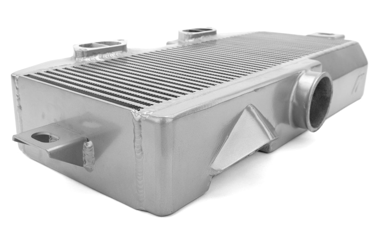 MIMMMTMIC-STI-08SLBL Mishimoto Performance Top Mount Intercooler Kit - 2015+ STI-Silver with Blue Hose,