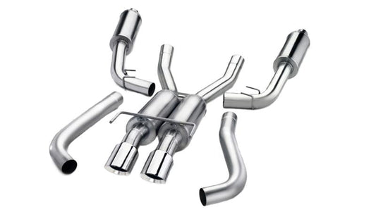 Corsa Sport Cat-Back Exhaust - Black - 2011-2014 Subaru STI Sedan 2.5L Turbo Manual