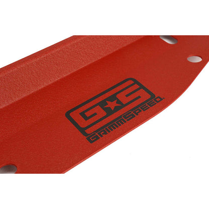 GRM096009 GrimmSpeed Radiator Shroud w/ Tool Tray Red - 2008-2014 Subaru WRX / STI,