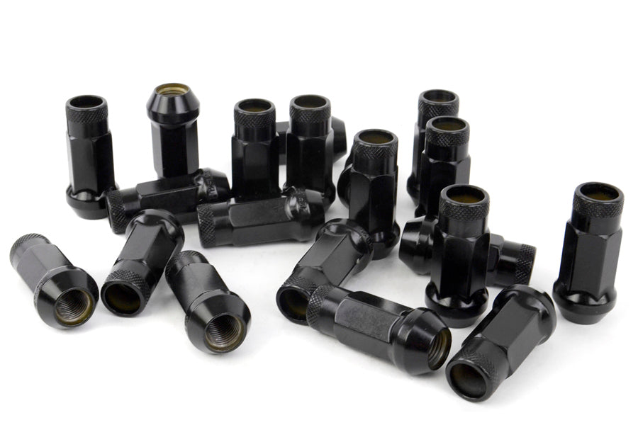 Wheel Mate Muteki SR48 Open End Lug Nuts - Black 12x1.50 48mm
