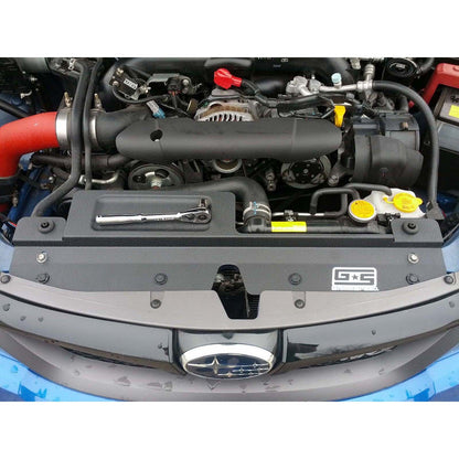GRM096008 GrimmSpeed Radiator Shroud w/ Tool Tray Black - 2008-2014 Subaru WRX / STI,
