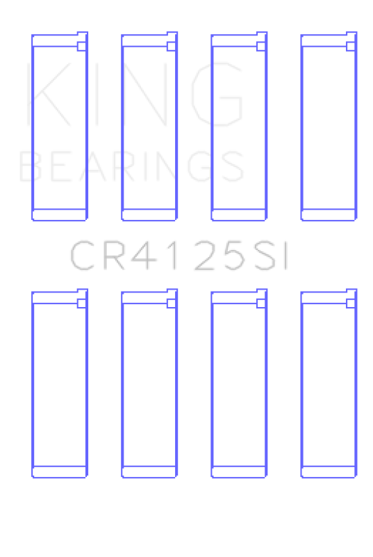 King Engine Bearings (Size 0.75mm) Silicone Bi-Metal Alum Rod Bearing Set - Subaru EJ Models (inc. 2002-2014 WRX / 2004-2021 STI)