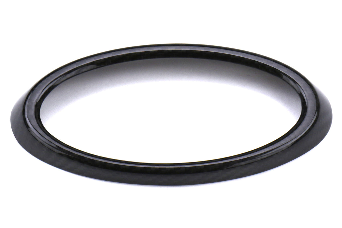 OLM LE Dry Carbon Fiber Front Emblem Frame Overlay - 2018-2021 Subaru WRX / STI
