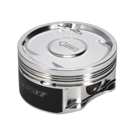 Manley 75mm DE-STROKED 99.5mm STD Bore 8.5:1 Dish Piston Set with Rings - 2004-2021 Subaru STi (EJ257)