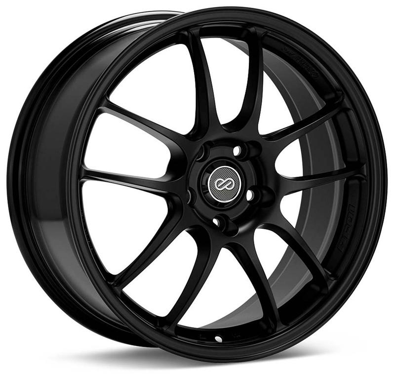 Enkei PF01 18x9 5x114.3 35mm Offset 75 Bore - Hyper Black (Single Wheel)