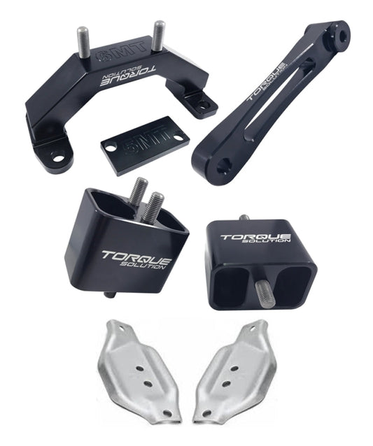 Torque Solution Engine & Transmission Mount Kit w/ Mount Plates - 2002-2014 Subaru WRX / 2004-2021 STI