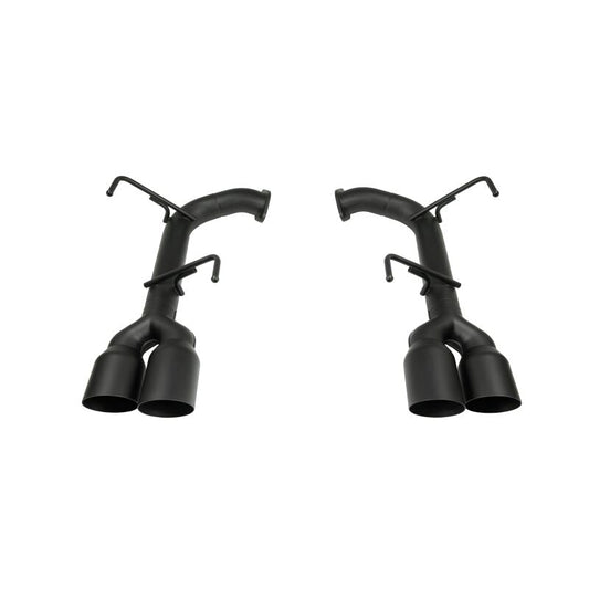 Remark Axle Back Exhaust - Stainless Steel Single Wall Tip 4in - Cerakote Black - 2015-2021 Subaru WRX / STI (VA)