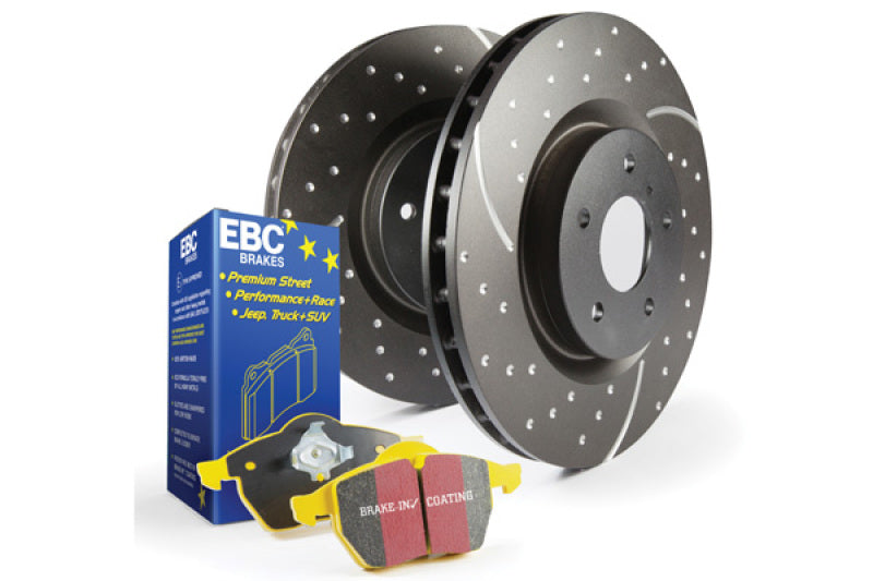 EBC S5K Yellowstuff Pad and GD Rotor Rear Kit - 2015-2026 Subaru WRX (With Eyesite/Electric Parking Brake)