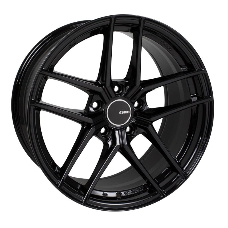Enkei TY5 18x9.5 5x120 45mm Offset 72.6mm Bore - Black (Single Wheel)