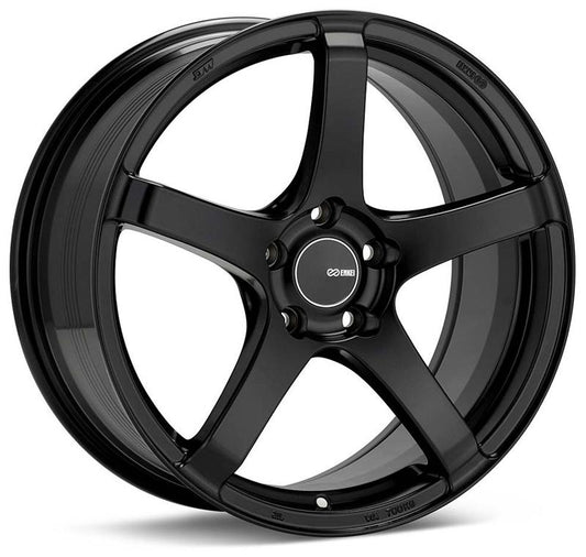 Enkei Kojin 18x9.5 35mm Offset 5x120 Bolt Pattern 72.6mm Bore - Matte Black (Single Wheel)