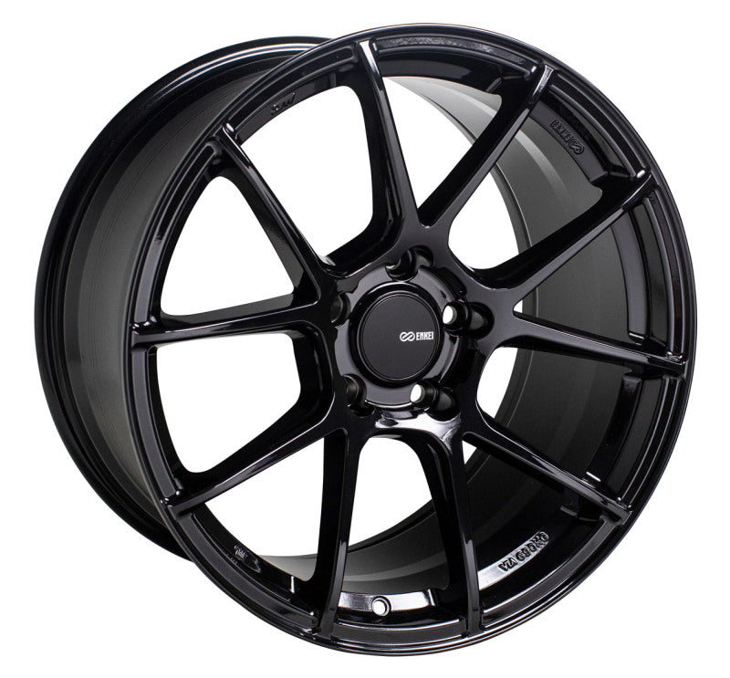 Enkei TS-V 18x9.5 5x120 40mm Offset 72.6mm Bore - Gloss Black (Single Wheel)