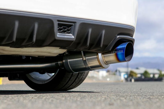 Remark R1 Spec Cat-Back Exhaust Single Exit - Full Titanium (Resonated) - 2015-2021 Subaru WRX / STI (VA)