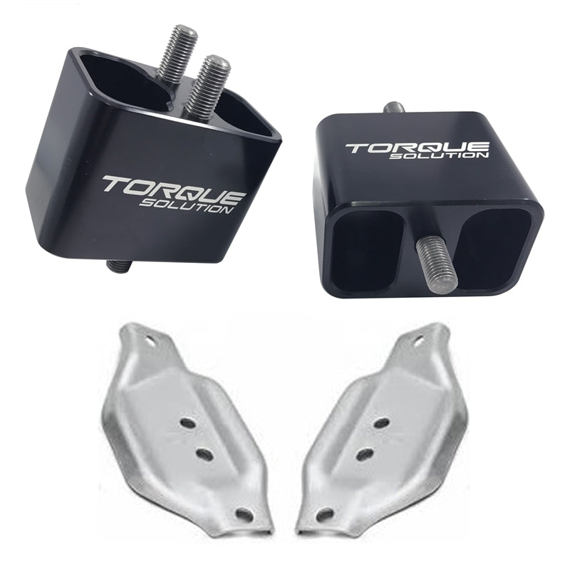 Torque Solution Solid Billet Engine Mounts w/ Mount Plates - 2002-2014 ...