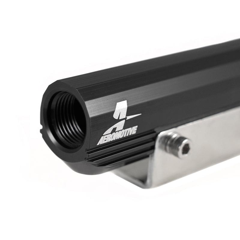 Aeromotive Top Feed Fuel Rails - Black - 2002-2014 Subaru WRX / 2007-2021 Subaru STI