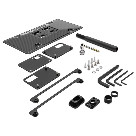 COBB Redline Carbon Fiber License Plate Relocation Mount - 2008-2014 Subaru WRX / STI