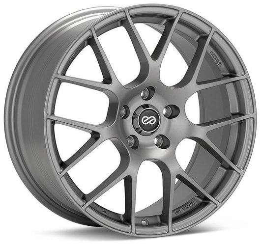 Enkei Raijin 18x9.5 35mm Offset 5x120 Bolt Pattern 72.6 Bore Diameter - Hyper Silver (Single Wheel)