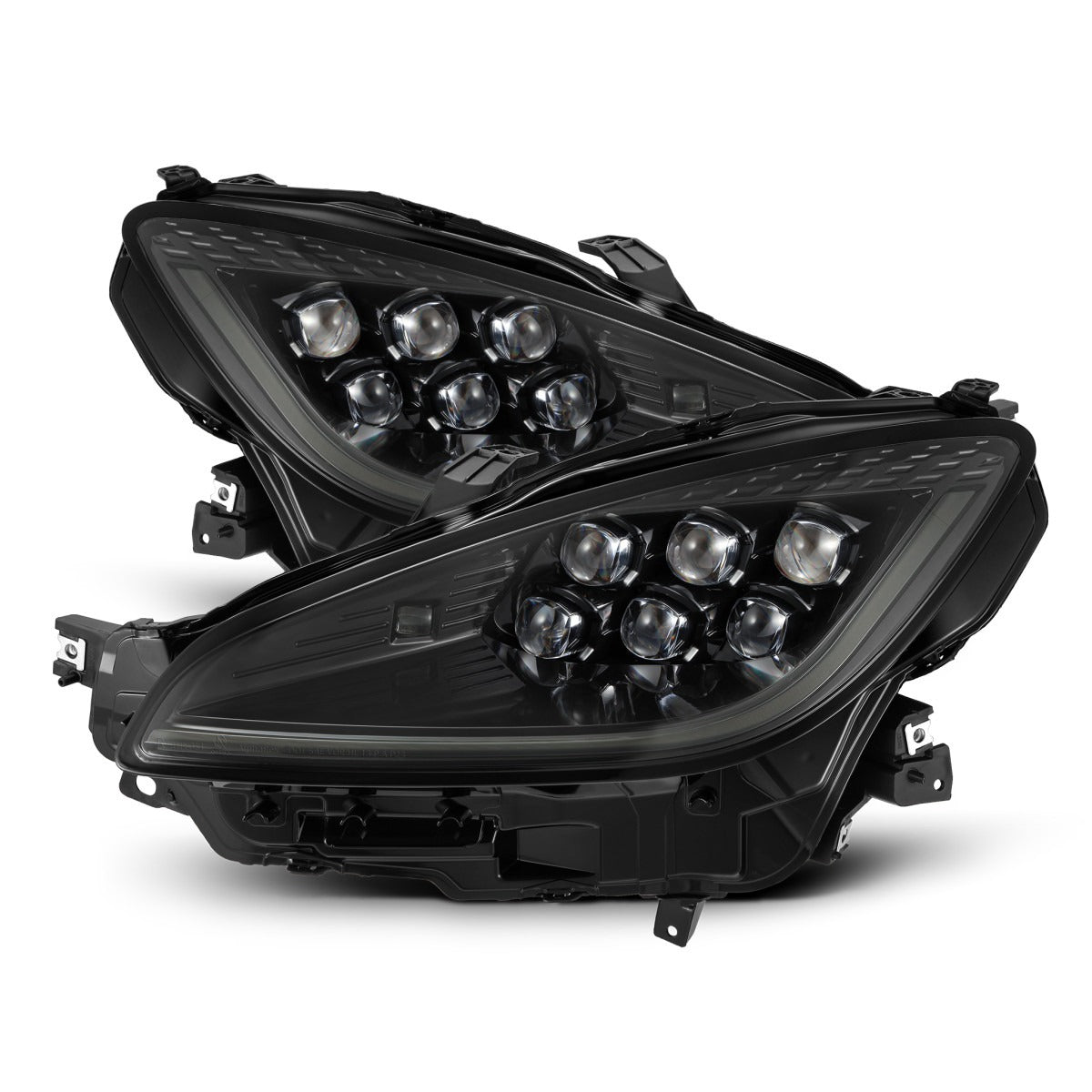 Alpharex Nova Series LED Projector Headlights - Alpha Black - Activation Light w/ Sequential Signal / Switchback DRL - 2022-2024 Toyota GR86 / Subaru BRZ