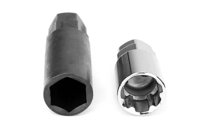 Wheel Mate Muteki SR35 Close End Lug Nuts w/ Lock Set - Blue 12x1.50 35mm