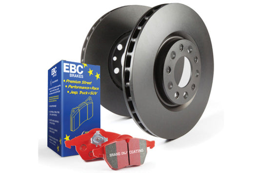 EBC S12K Redstuff Pad and Plain Rotor Front Kit - 2022-2026 Subaru WRX VB