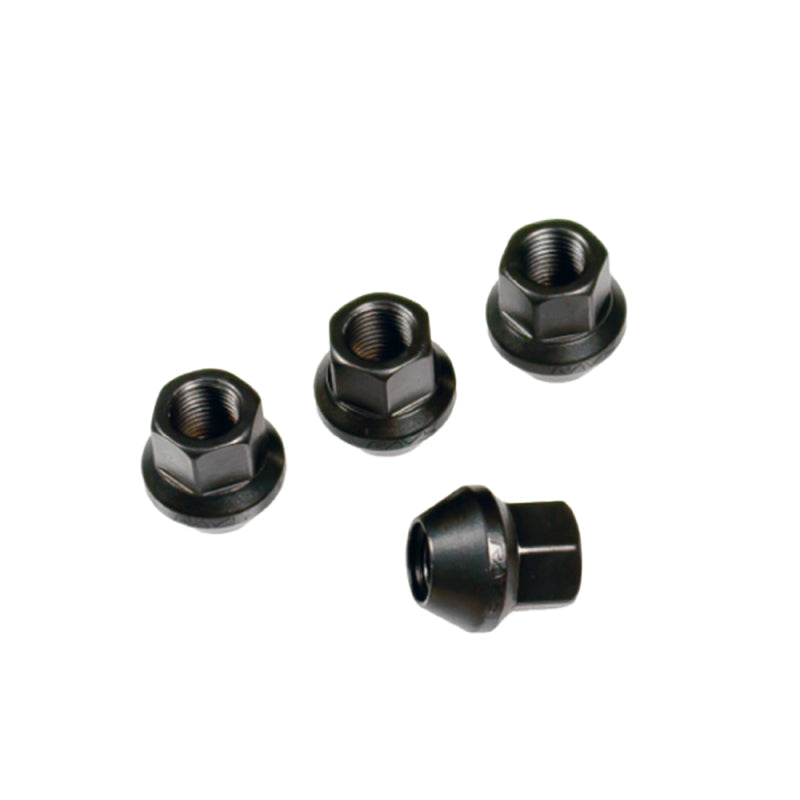 Rays 17 Hex Racing Nut L25 Short Type 12x1.25 - Black (4 Pieces)