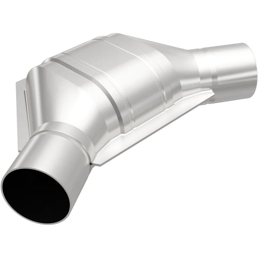 MagnaFlow California Grade CARB Compliant Direct-Fit Catalytic Converter - Universal 2.25 Angled In/Out Front CA