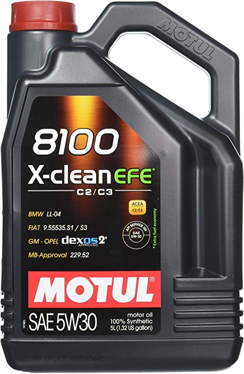 MTL109471 Motul 5L JUG Synthetic Engine Oil 8100 5W30 X-CLEAN EFE - 2015-2020 WRX / STI,