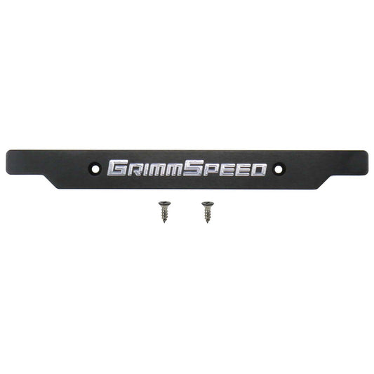 GrimmSpeed License Plate Delete Black/Silver - 2002-2005 Subaru WRX/STI
