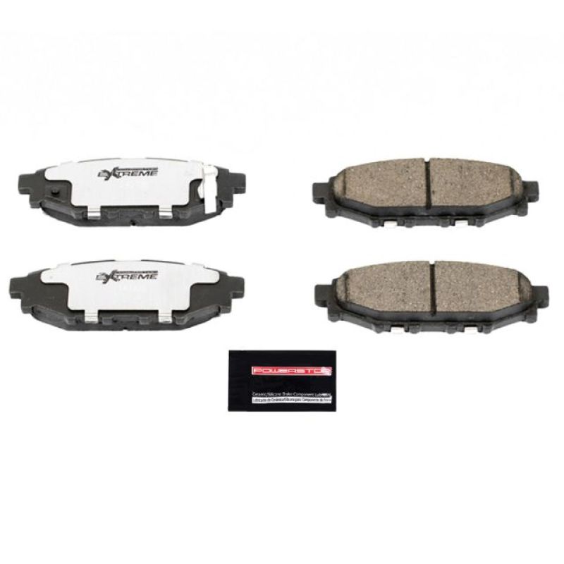 Power Stop Rear Z26 Extreme Street Brake Pads w/Hardware - 2013-2016 Subaru BRZ