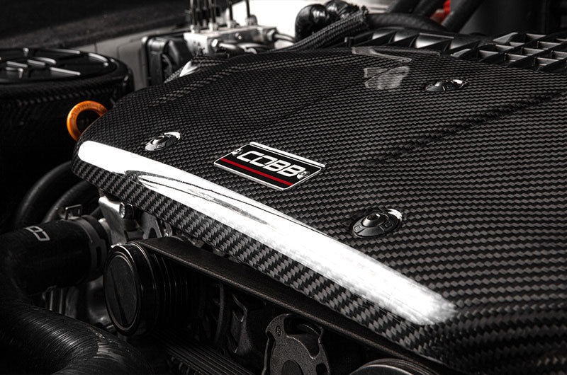 Cobb Redline Carbon Fiber Engine Cover - Gloss Finish - 2015-2021 Subaru WRX