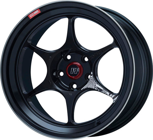 Enkei PF06 18x9.5 5x114.3 40mm Offset 75mm Bore - Black Machined (Single Wheel)