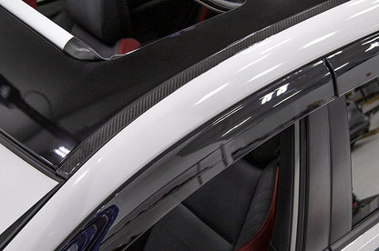 OLM LE Dry Carbon Rain Channel Guard Trim - 2015-2021 Subaru WRX / STI