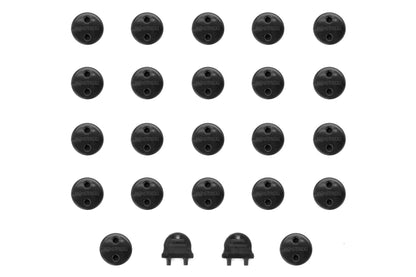 Wheel Mate Monster Lug Nut Caps - Black 14x1.50