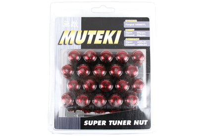 Wheel Mate Muteki Closed End Lug Nuts - Red 12x1.25