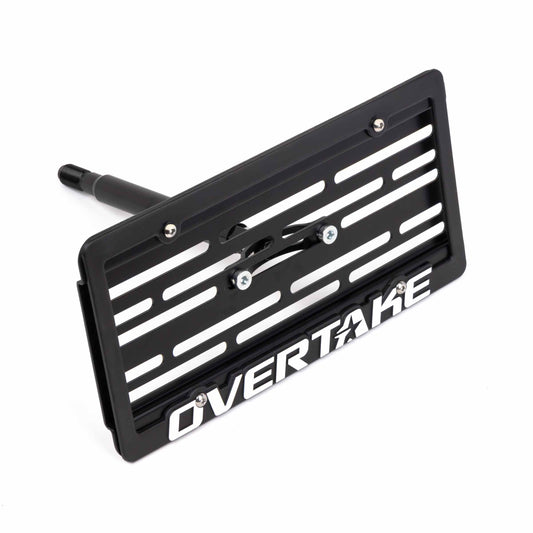 OVERTAKE MaxxAdjust License Plate Relocation Kit - 2018-2026 WRX / 2018-2021 STI / 2018-2025 Crosstrek / 2013-2027 BRZ / FRS / 86 / 2017-2024 Impreza