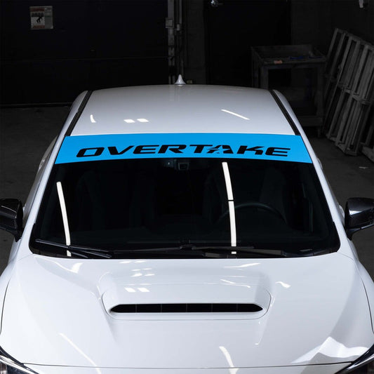 Overtake Windshield Banner (Blue) - 2002+ Subaru Models