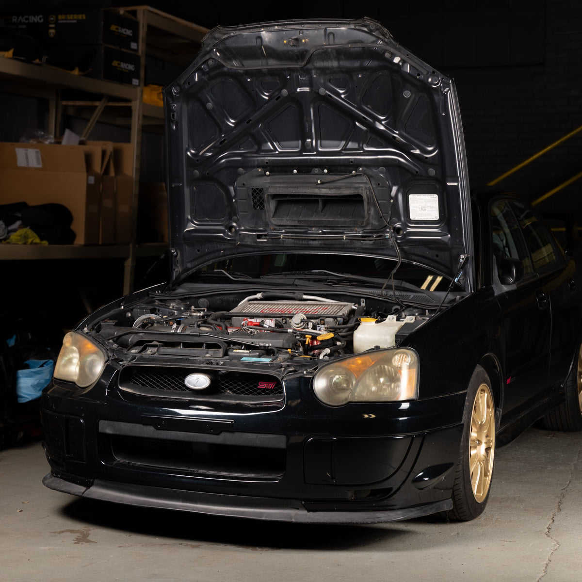 OVERTAKE Hi-Lift Hood Strut Kit - Subaru 2002-2007 WRX, 2004-2007 STI