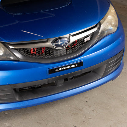 OVERTAKE Front License Plate Delete - Subaru 2002-2014 WRX, 2004-2014 STI, 2022-2027 BRZ/GR86, 1998-2016 Impreza