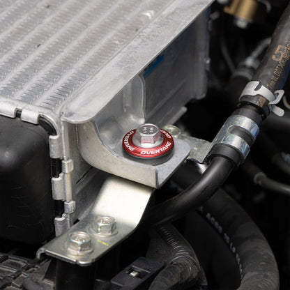 Overtake Top Mount Intercooler Isolator Bushings - Red - Subaru Models