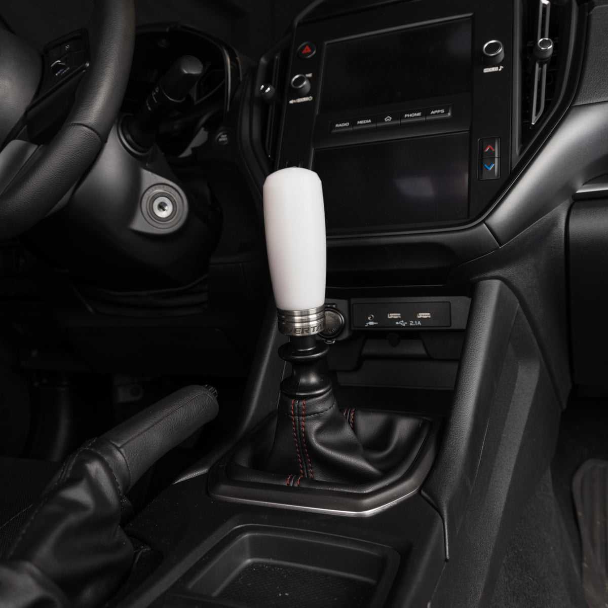 Overtake ModKnob Weighted Delrin Shift Knob (Tall White) - MT Subaru Models