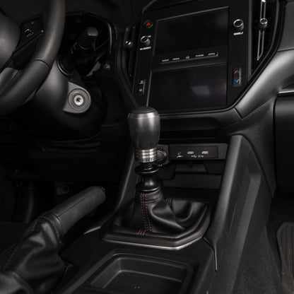 OVERTAKE Stage 1.5 Drivetrain Kit - ModKnob Delrin Short Black Shift Knob - 2015-2026 Subaru WRX / 2018-2023 Crosstrek