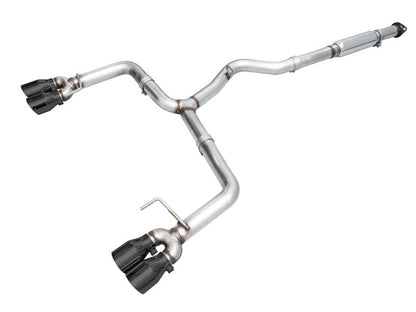 AWE Track Edition Cat-Back Exhaust (Diamond Black Tips) - 2022-2024 Subaru WRX