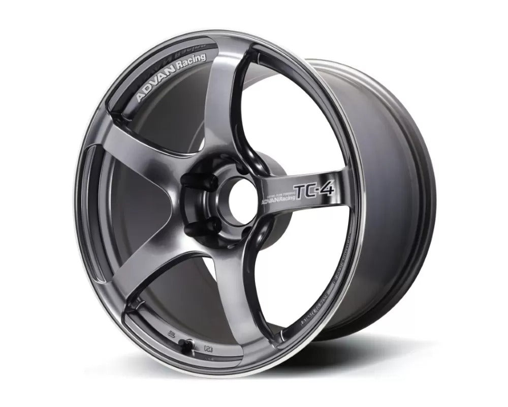 Advan Racing TC4 Racing Gunmettalic w/ Ring 18x9.5 +35 5x114.3 (Single Wheel) - 2015-2024 Subaru WRX / 2015-2021 STI / 2019-2024 Forester