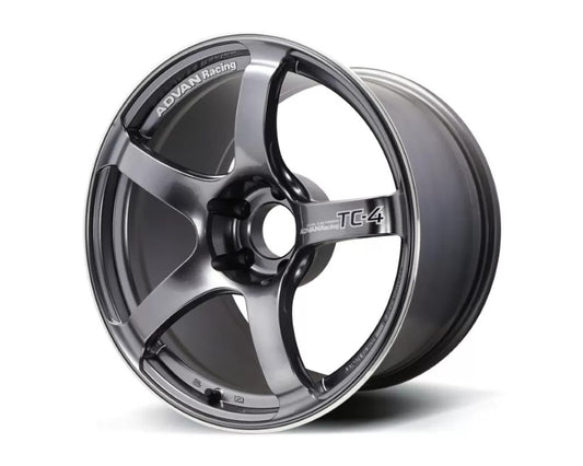 Advan Racing TC4 Racing Gunmettalic w/ Ring 18x9.5 +35 5x114.3 (Single Wheel) - 2015-2024 Subaru WRX / 2015-2021 STI / 2019-2024 Forester