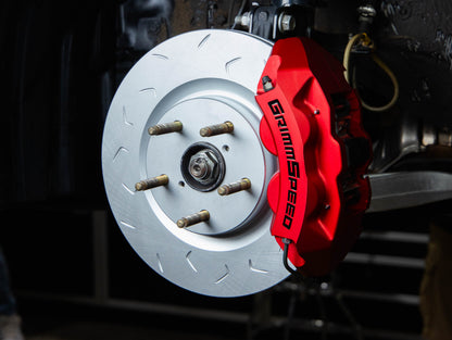 GrimmSpeed 4-Piston Brake Caliper Kit (340mm Rotor) - Red - 2022-2025 Subaru WRX (VB)