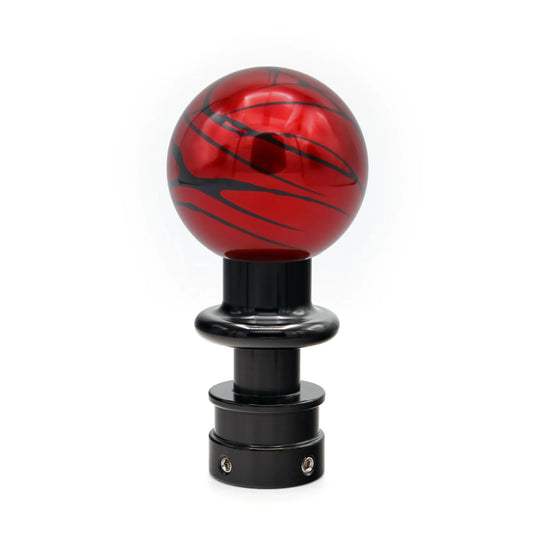 Billetworkz Automatic Shifter - Red w/ Black Splash - Fits Subaru CVT: WRX (2022+), Crosstrek (2024+), Forester (2025+), Impreza (2024+), Legacy/Outback (2015+)
