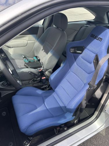 Braum Elite Series Sport Seats - Blue Cloth (Black Stitching) Pair - Universal